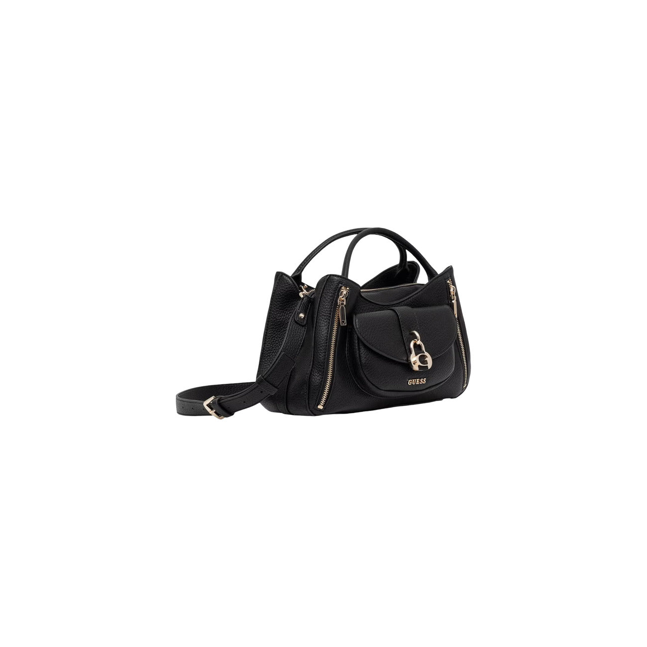 Guess Borsa Donna Jessa Girlfriend Satchel Nero A Mano Con Tracolla