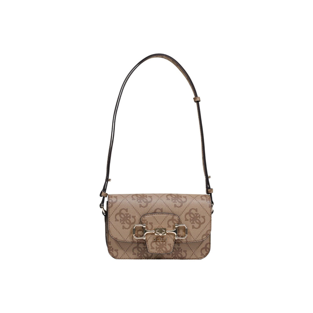 Guess Borsa Donna Beige Stampa A Mano Piccola 22x16x5 Cm