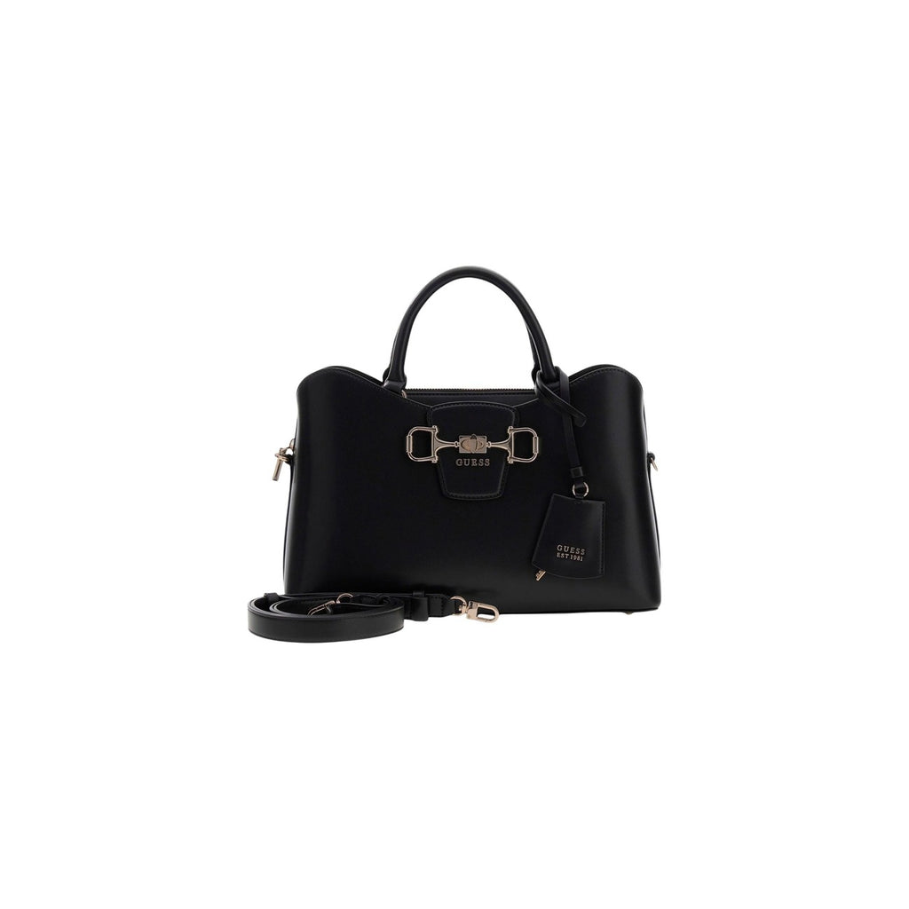 Guess Borsa Donna Nero A Mano Con Tracolla 32x21x11 Cm