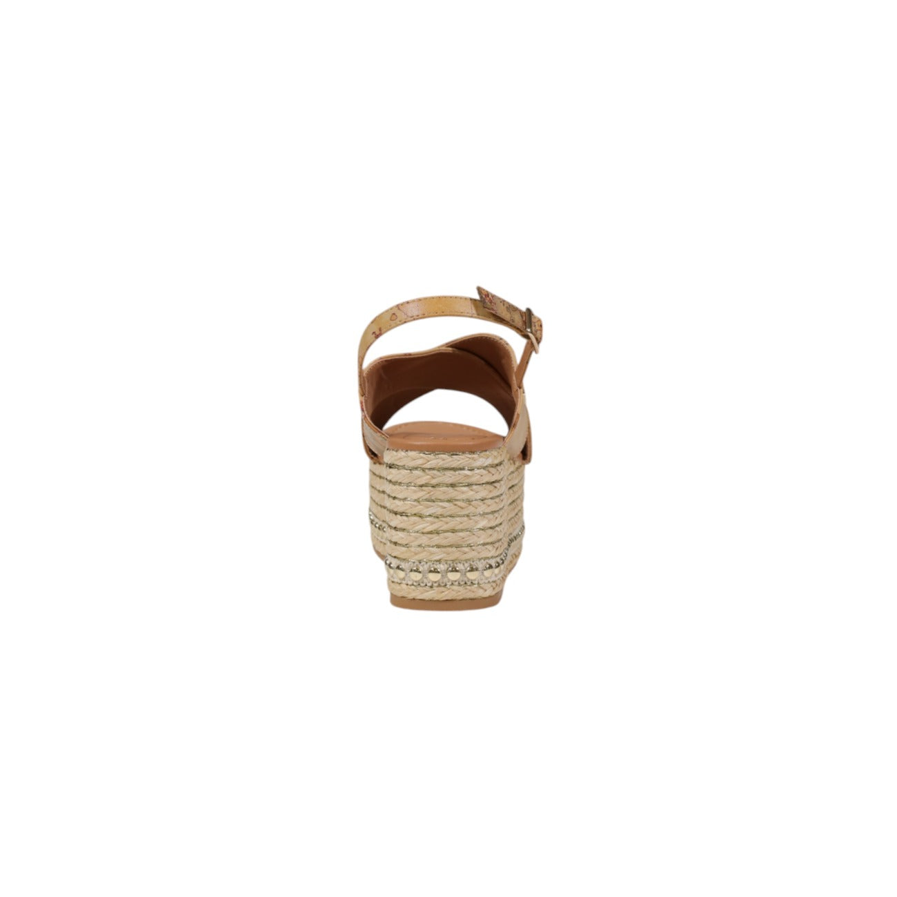 Alviero Martini Prima Classe Zeppe Donna Beige Con Fibbia Primavera