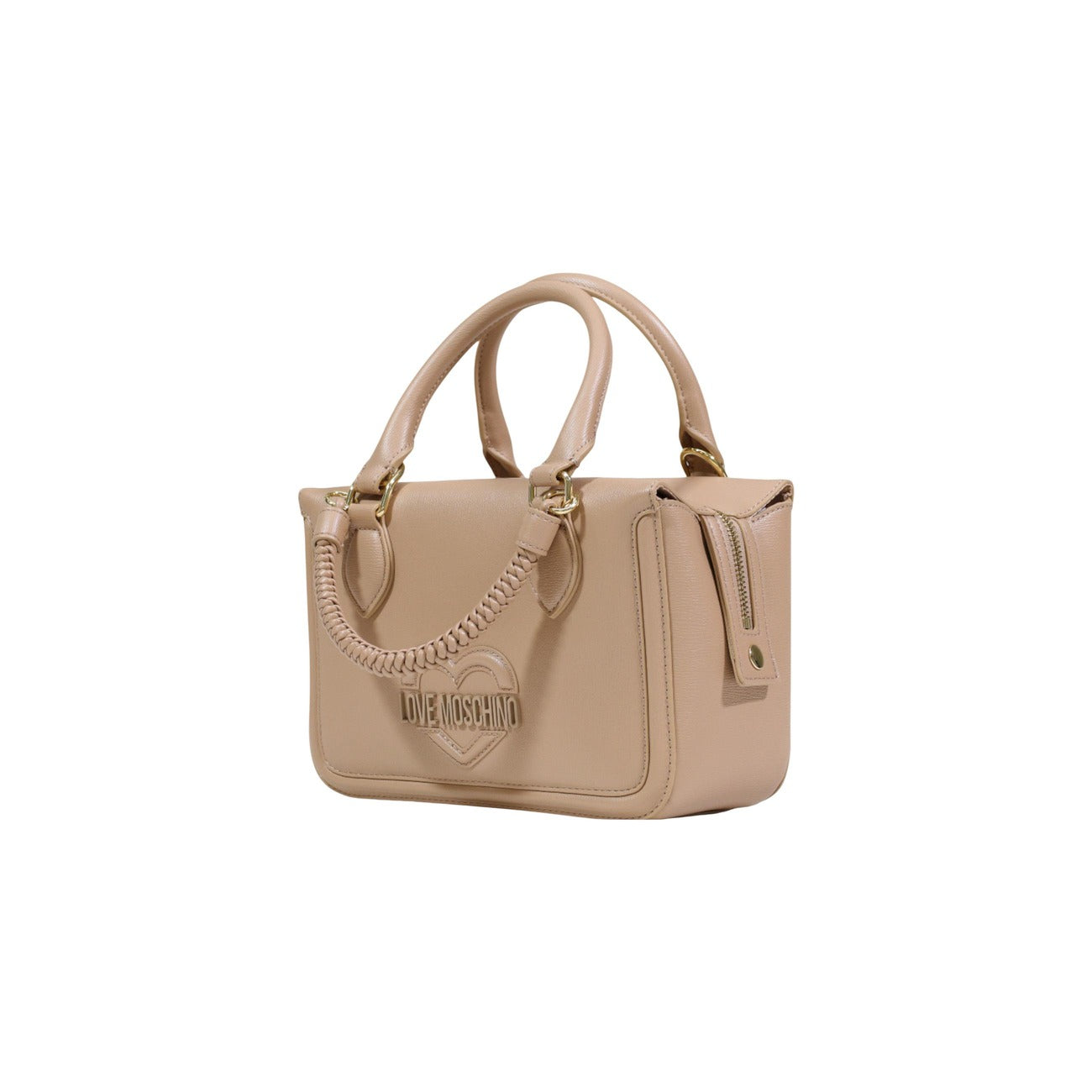 Love Moschino Borsa Donna Beige In Poliuretano 16 X 25 X 10 Cm