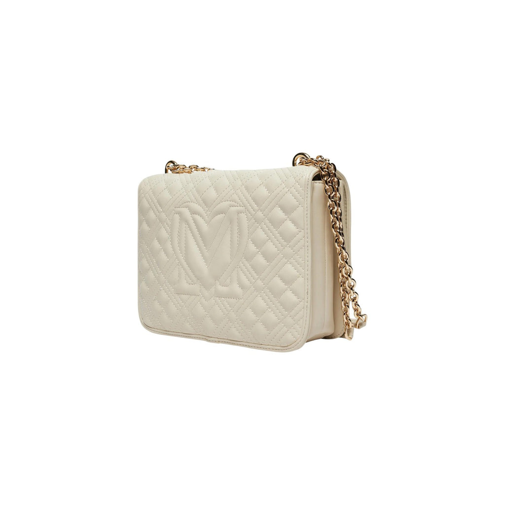 Love Moschino Borsa Donna Quilted PU Beige A Mano Tracolla