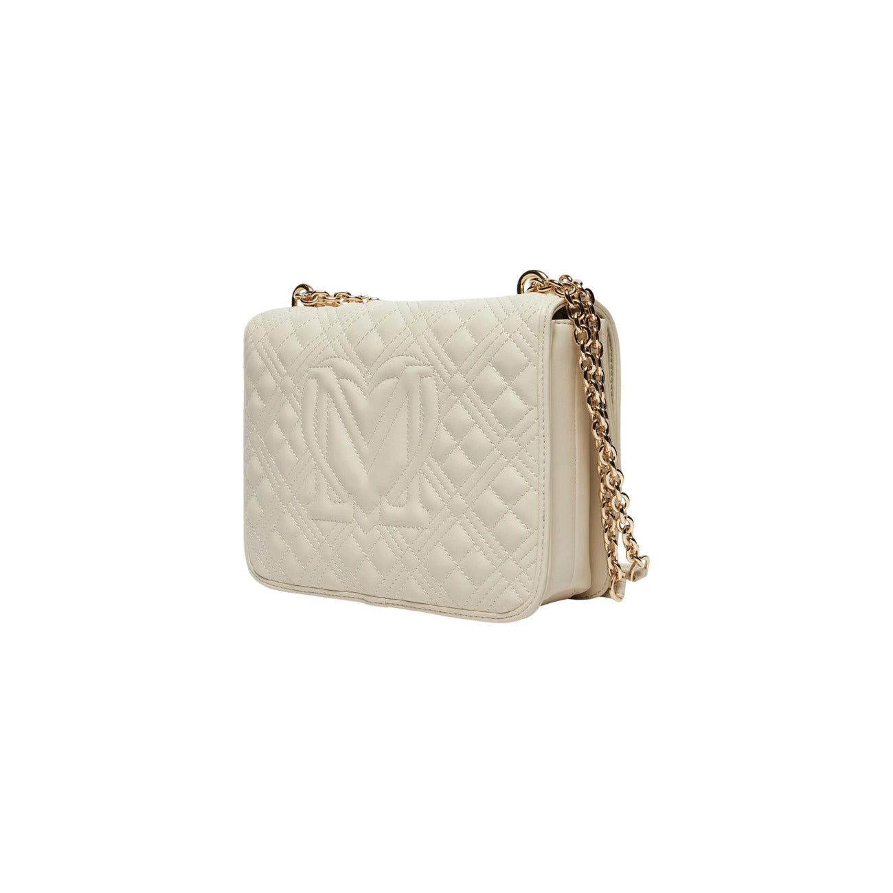 Love Moschino Borsa Donna Quilted PU Beige A Mano Tracolla