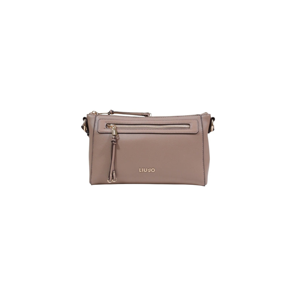 Liu Jo Borsa Donna Beige Tracolla Cerniera Con Tasche 26x16x6 Primavera Estate