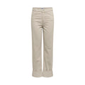 Only Jeans Donna Beige In 100 Cotone Vita Media Con Tasche E Zip