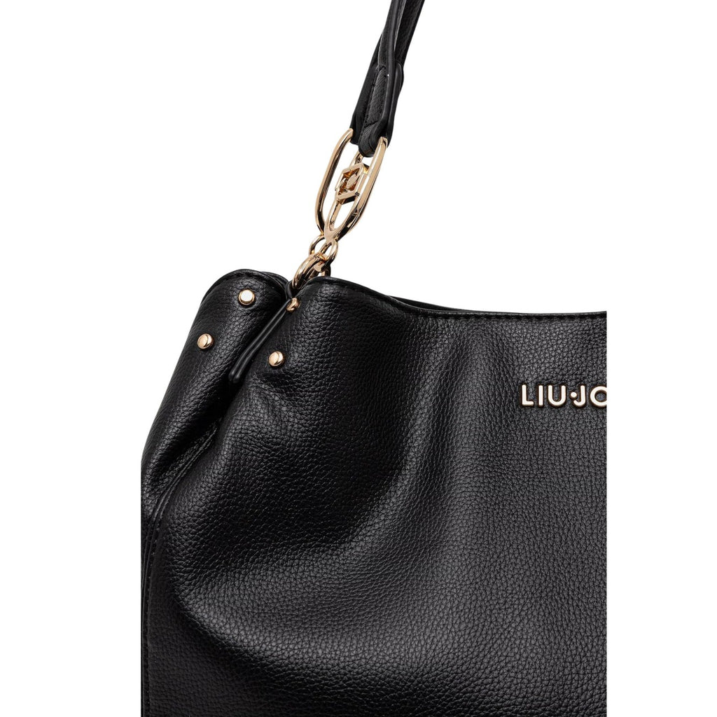 Liu Jo Borsa A Mano Donna Nero 33x27x16 Cm In Poliuretano