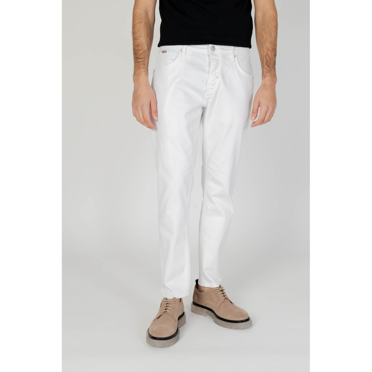 Antony Morato Jeans Uomo Bianco Slim Cotone Elasticizzato Primavera Estate