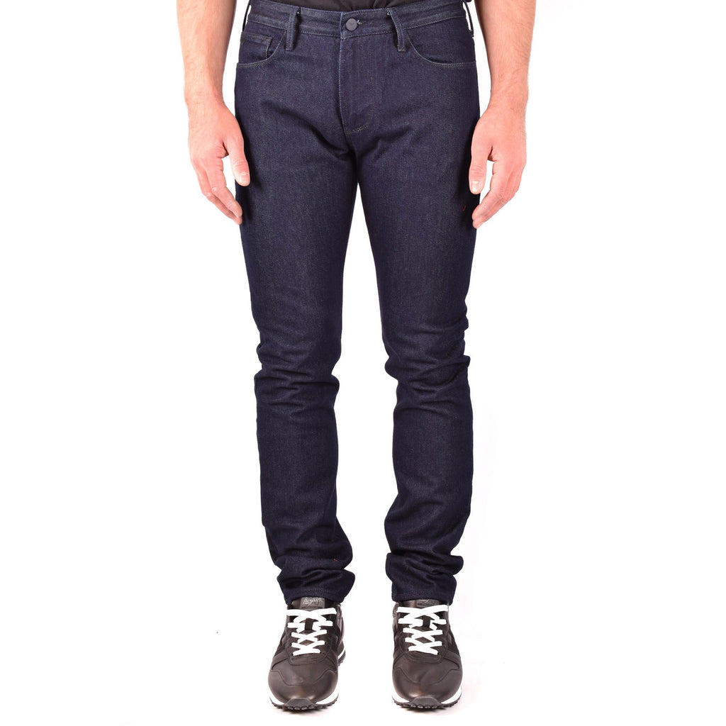 Emporio Armani Jeans Uomo Blu Cotone Puro Autunno Inverno
