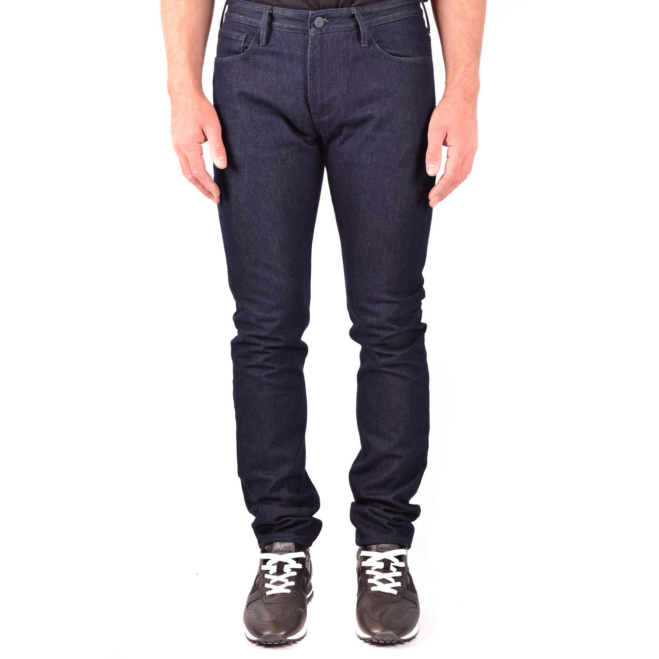Emporio Armani Jeans Uomo Blu Cotone Puro Autunno Inverno