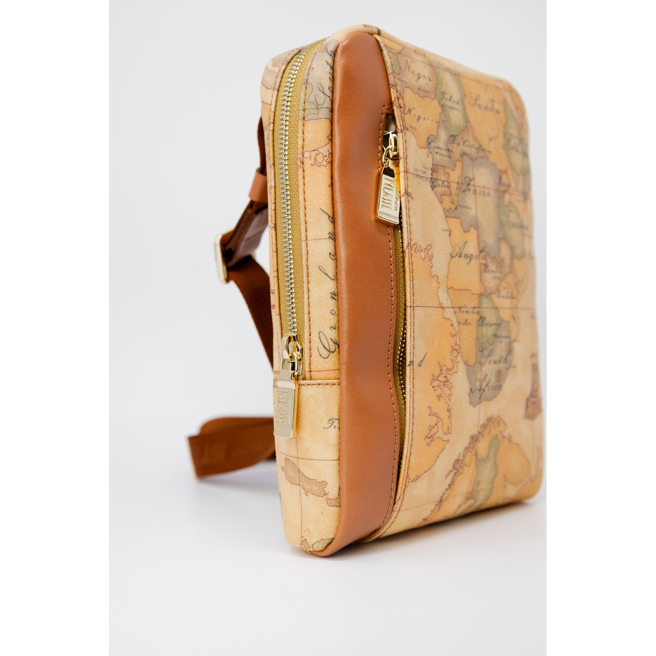 Alviero Martini Prima Classe Borsa Uomo Beige In Pelle Pvc Sintetico 27x23x6 Cm Autunno Inverno
