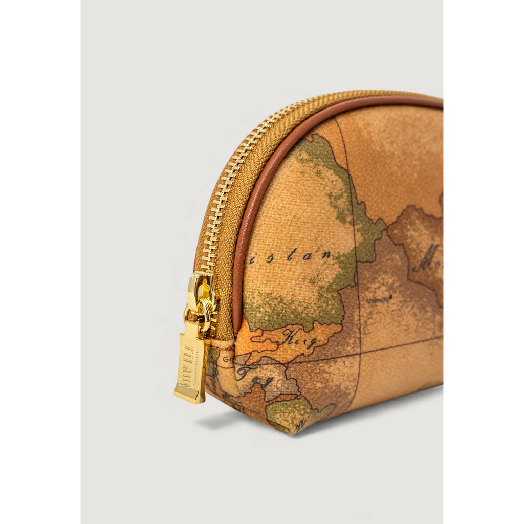 Alviero Martini Prima Classe Borsa Donna Beige Stampa Geo Con Zip Tracolla Piccola Made In Italy 17.5x10.5x4.5 Cm