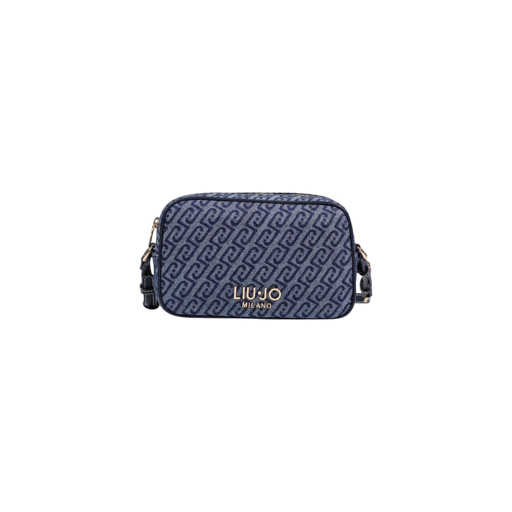 Liu Jo Borsa Donna Camera Case Blu Stampa Con Cerniera Primavera Estate