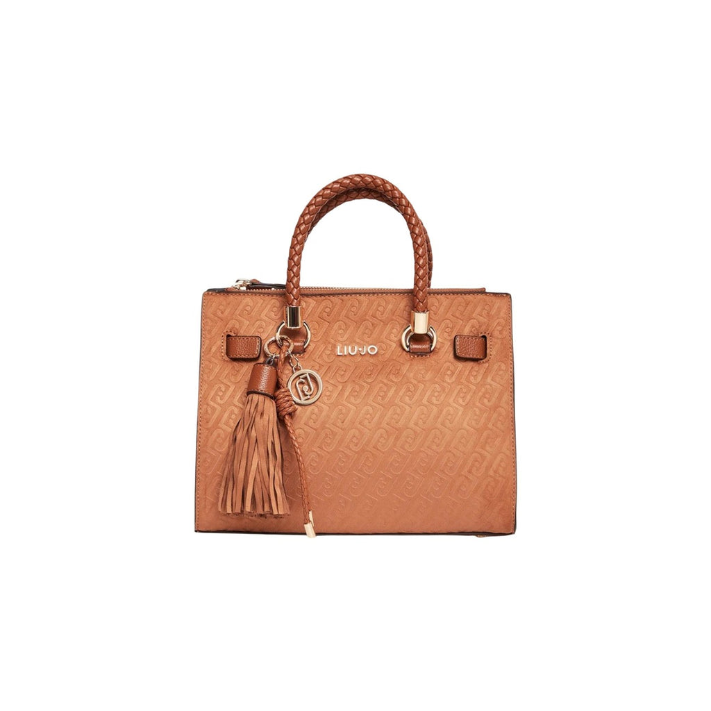 Liu Jo Borsa Donna Beige 27x23x12 A Mano Con Tracolla Poliestere