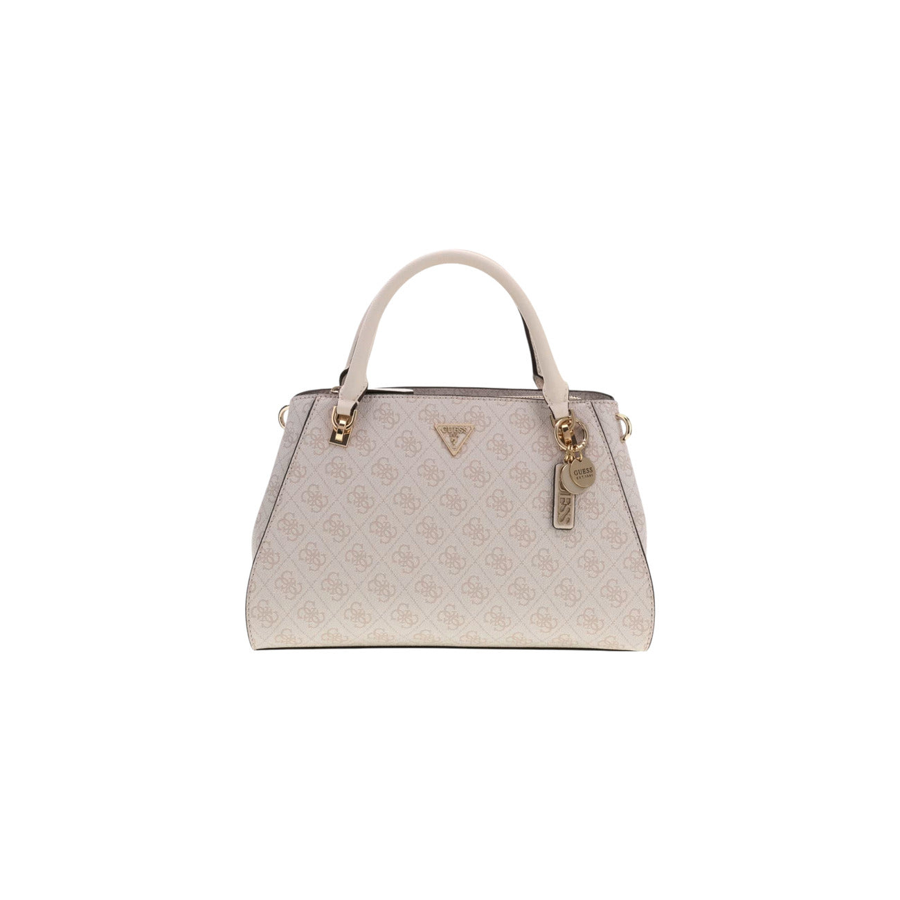 Guess Borsa Donna Noelle II Luxury Satchel Beige Con Tracolla