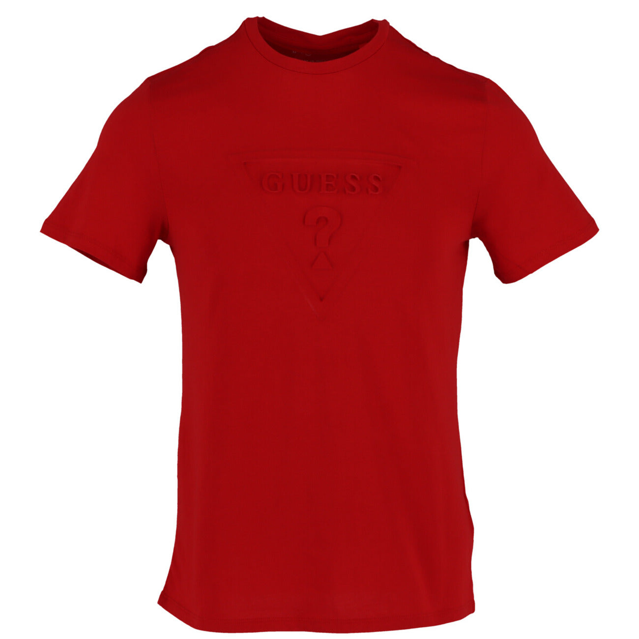 Guess T Shirt Uomo Cotone Rosso Maniche Corte Scollo Tondo Primavera Estate