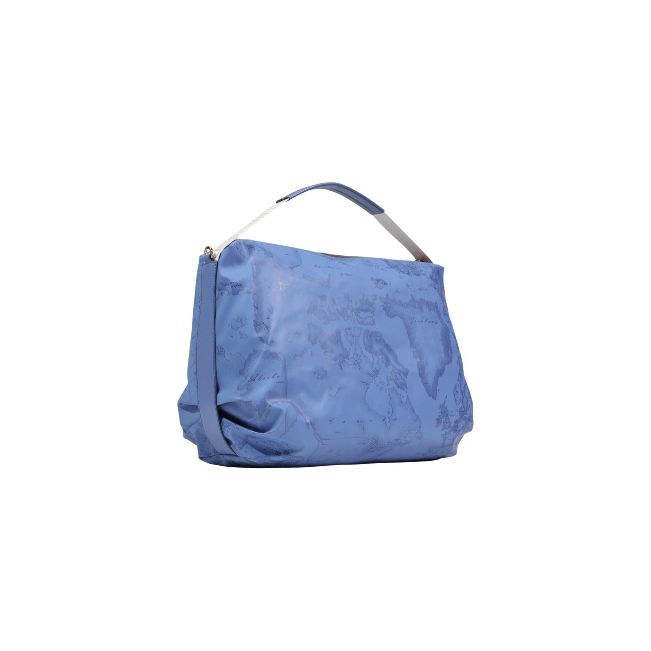 Alviero Martini Prima Classe Borsa Donna Blu Stampa A Mano Con Tracolla