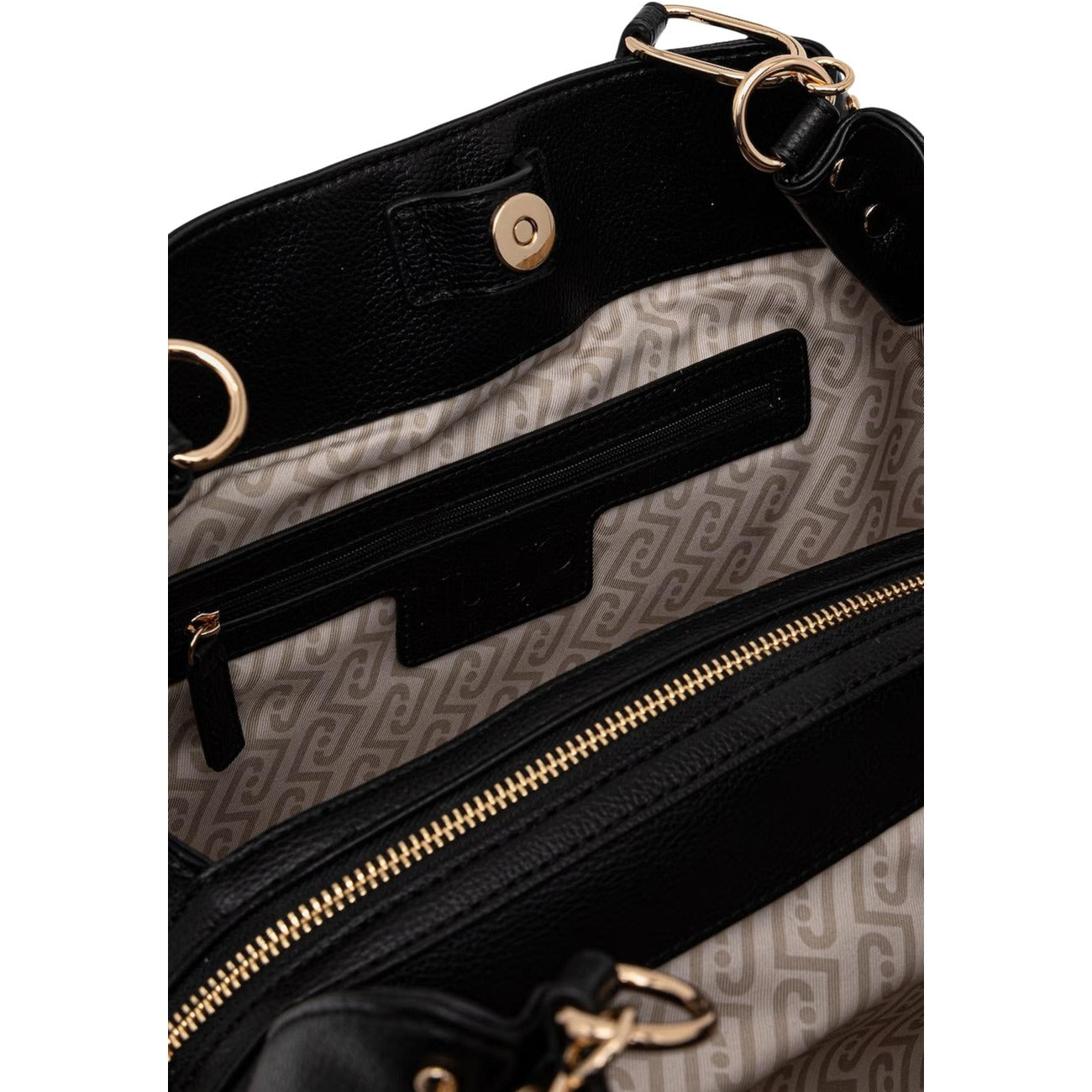 Liu Jo Borsa A Mano Donna Nero 33x27x16 Cm In Poliuretano