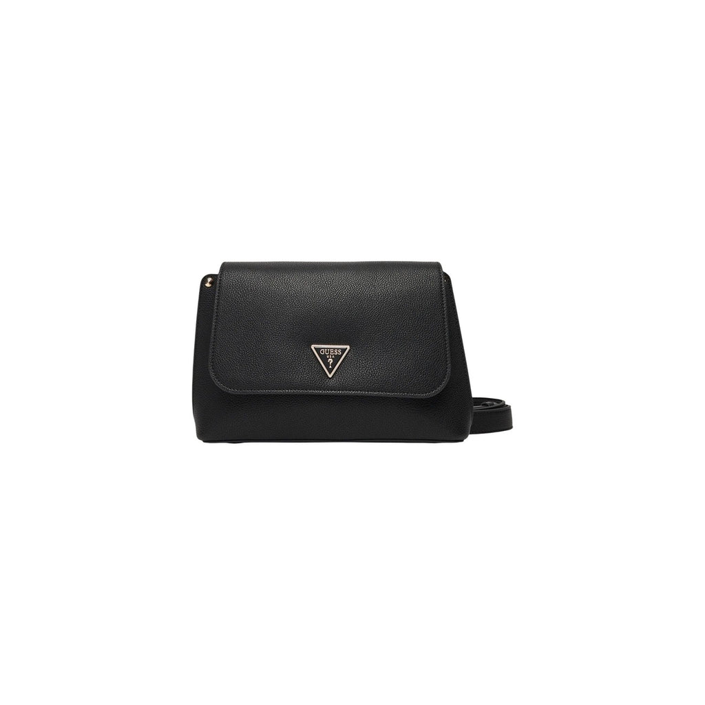 Guess Borsa Donna Tracolla Nera 28x17x8 In Poliuretano 100 Percento