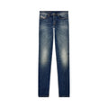 Diesel Jeans Uomo Blu Effetto Consumato Zip E Bottone Primavera Estate