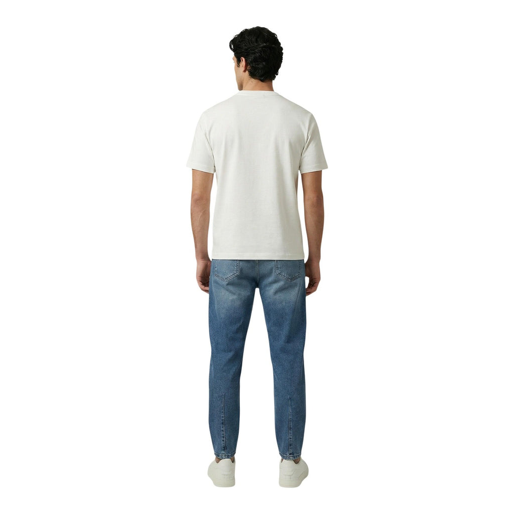 Antony Morato T Shirt Uomo Cotone Bianco Scollo Tondo Maniche Corte