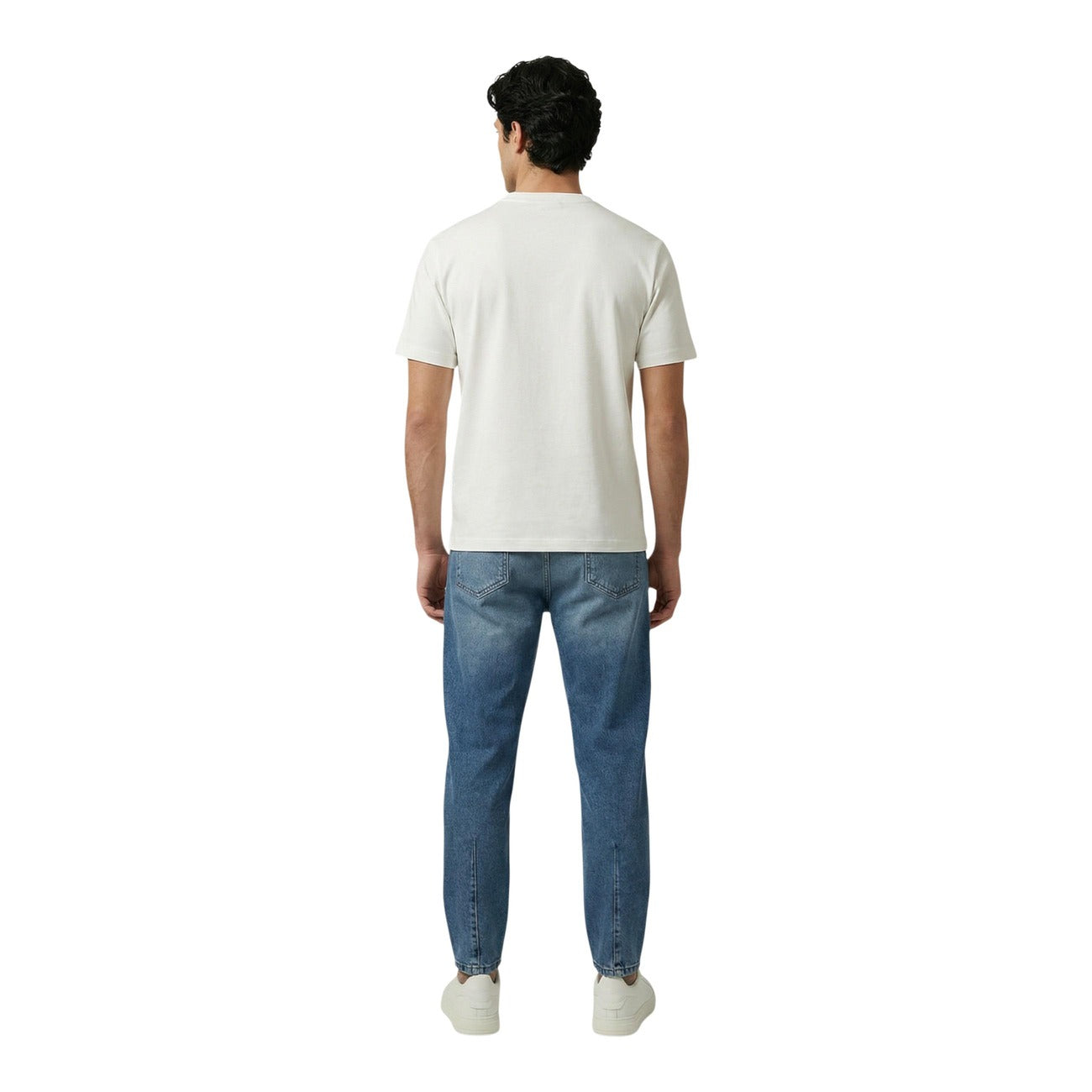 Antony Morato T Shirt Uomo Cotone Bianco Scollo Tondo Maniche Corte