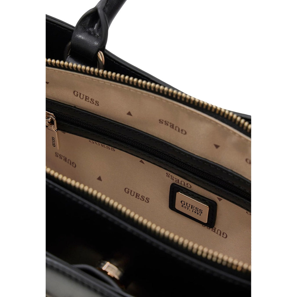 Guess Borsa Donna Nero A Mano Con Tracolla 32x21x11 Cm