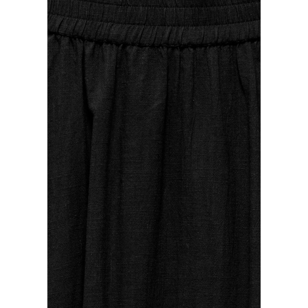 Only Gonna Donna Midi Nera Cotone Puro Primavera Estate