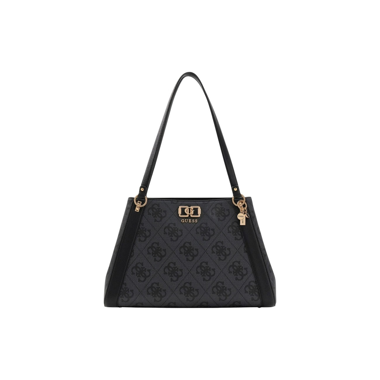 Guess Borsa Donna Beige A Mano 38x25x13 In Poliuretano