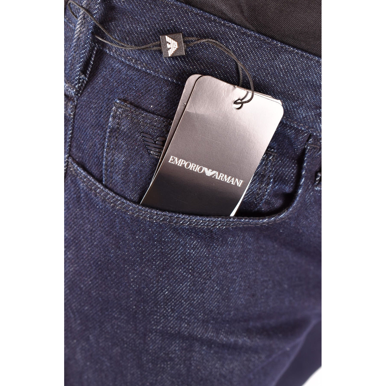 Emporio Armani Jeans Uomo Blu Cotone Puro Autunno Inverno