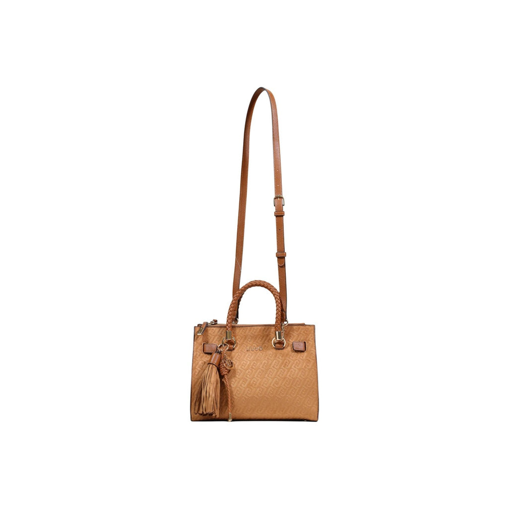 Liu Jo Borsa Donna Beige 27x23x12 A Mano Con Tracolla Poliestere
