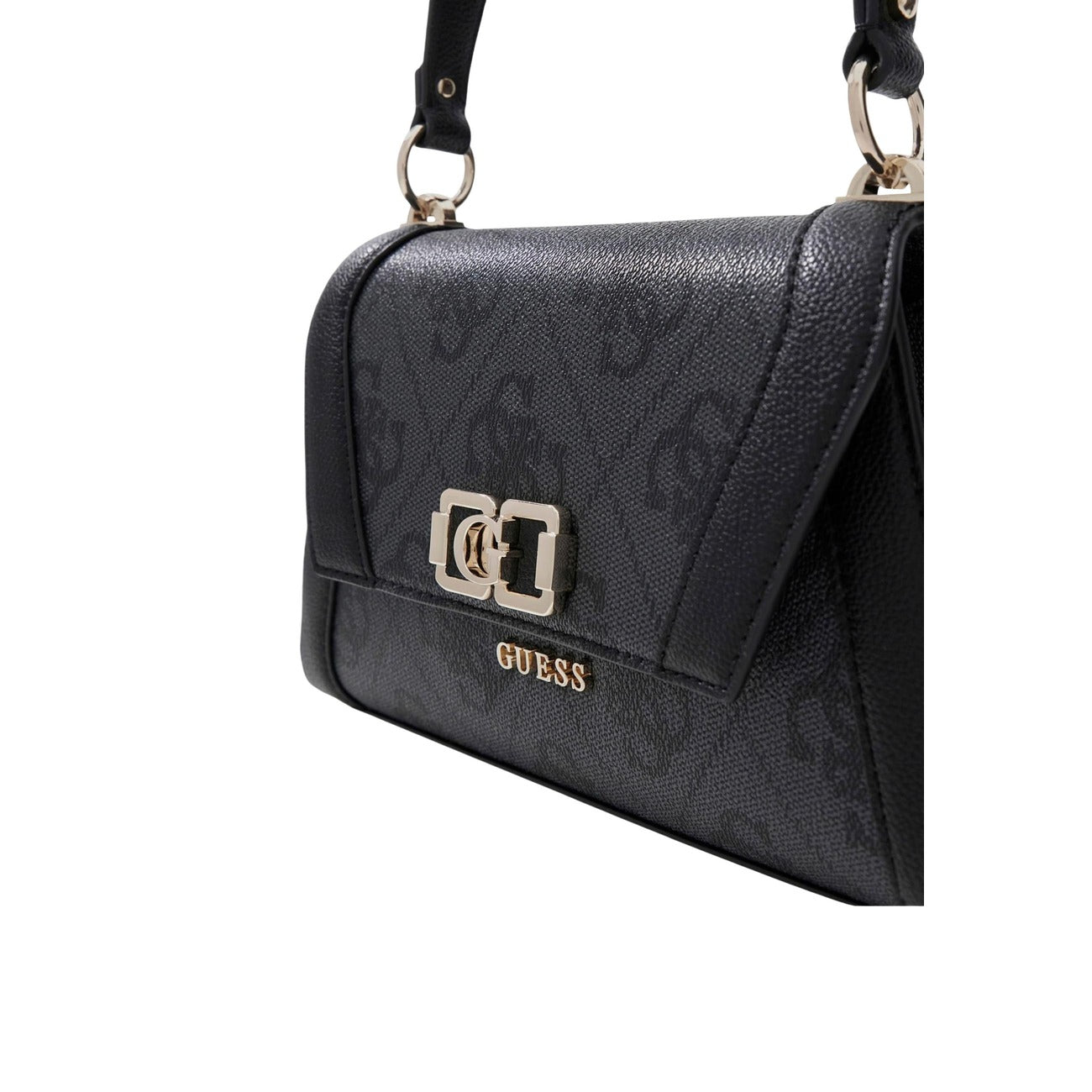 Guess Borsa Donna Grigio A Mano Con Tracolla 27x15x8 Cm Poliuretano