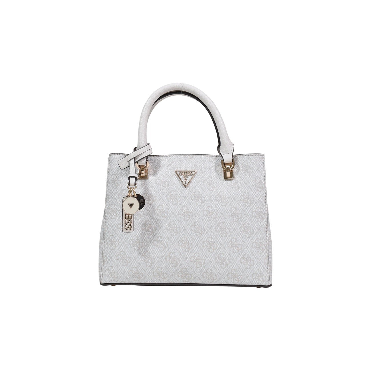 Guess Borsa Donna Bianca A Mano Con Tracolla Piccola 25.5x20x6 cm