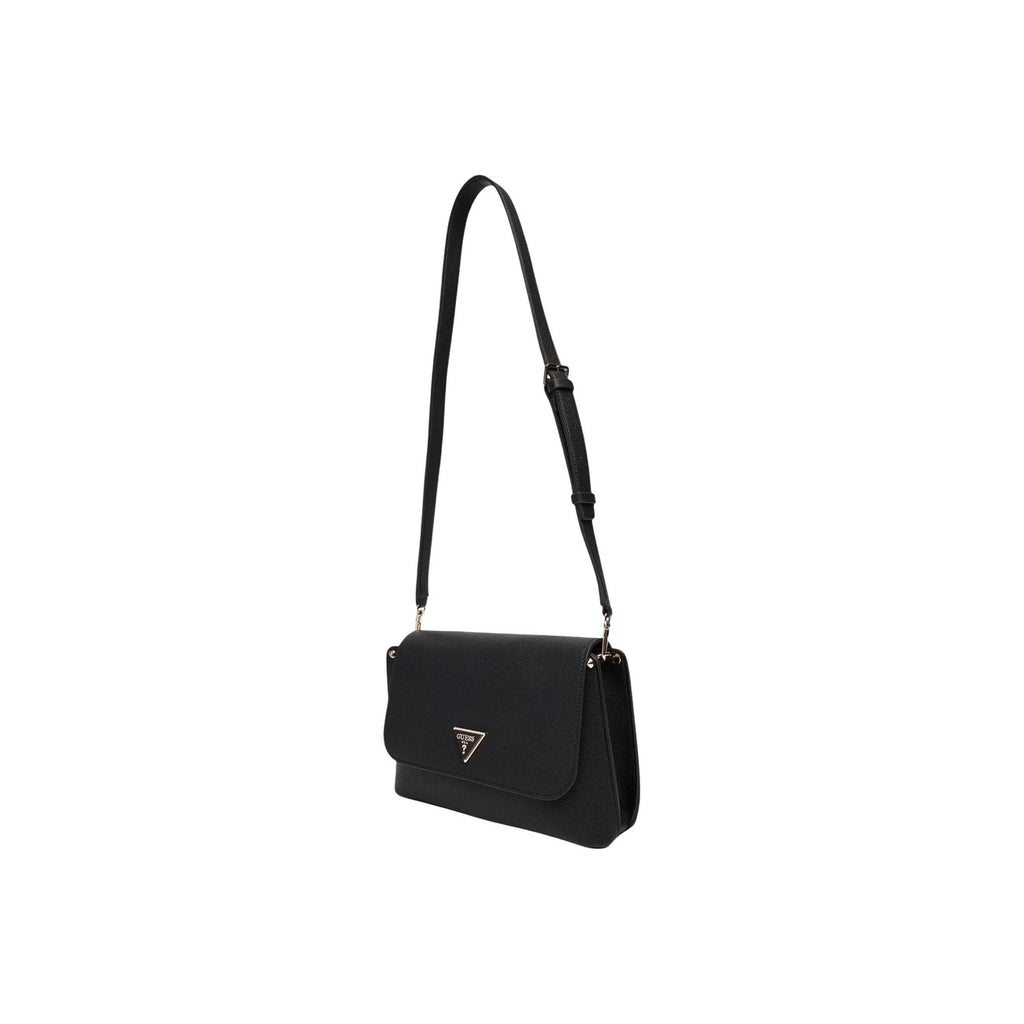 Guess Borsa Donna Tracolla Nera 28x17x8 In Poliuretano 100 Percento