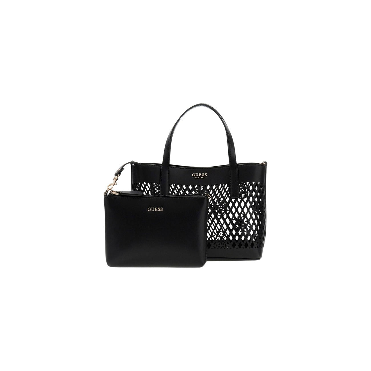 Guess Borsa Donna Blu Piccola A Mano Con Tracolla 18x24x11 Cm
