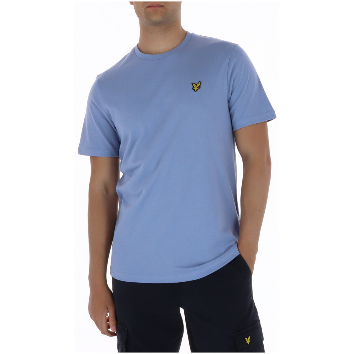 Abbigliamento T-shirt Lyle & Scott Lyle E Scott T Shirt Uomo Rosa Girocollo Cotone Puro Maniche Corte Estate