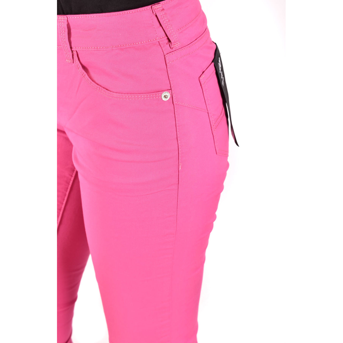 Emporio Armani Pantaloni Donna Rosa Cotone Elastan Poliestere