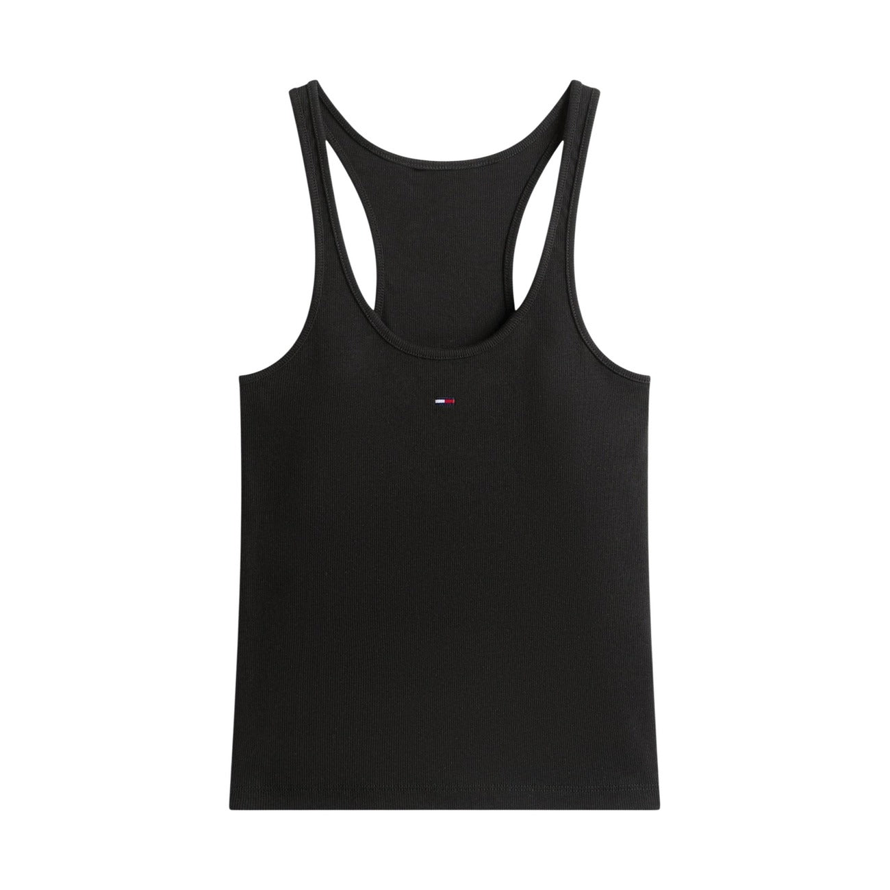 Tommy Hilfiger Jeans Canotta Donna Nero Cotone Stretch Primavera Estate