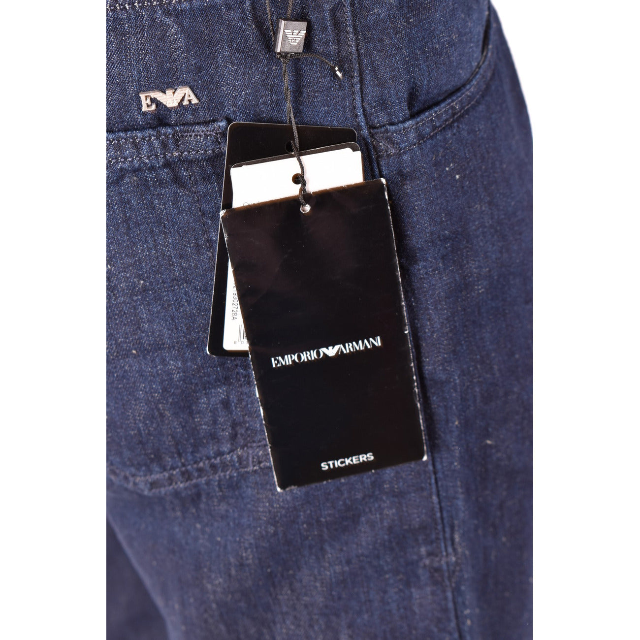 Emporio Armani Jeans Uomo Blu Cotone Lino Primavera Estate
