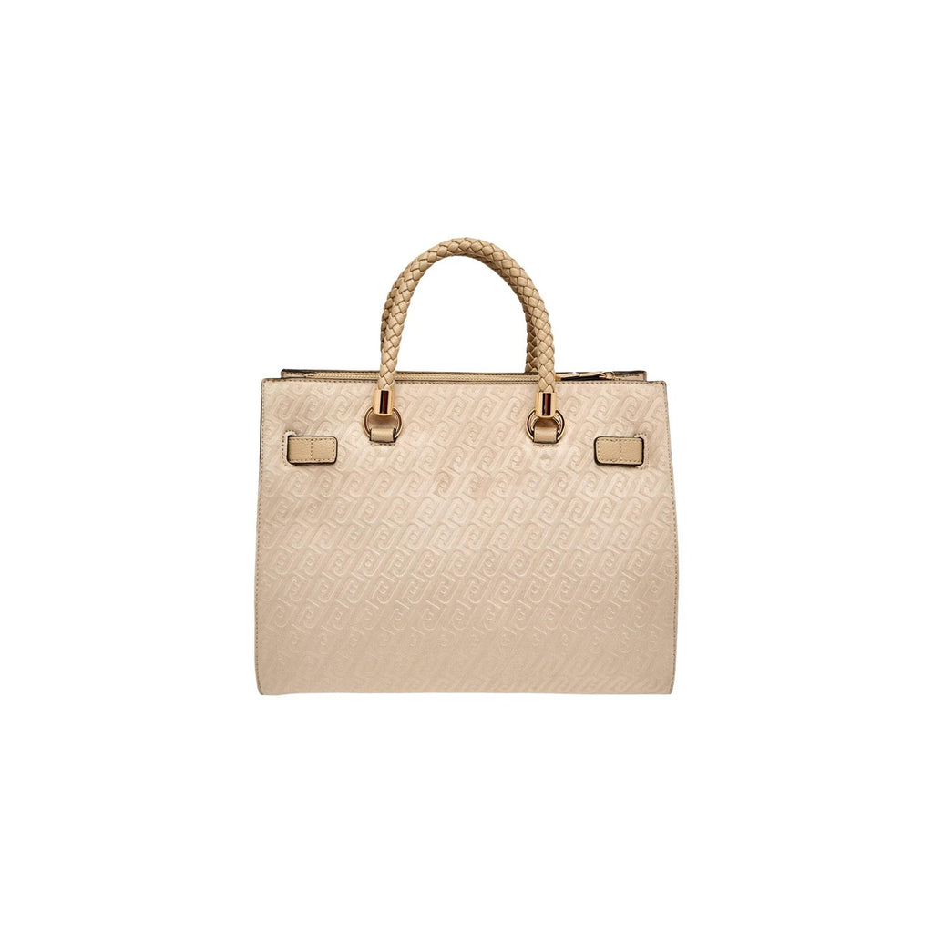 Liu Jo Borsa Donna Beige A Mano Con Tracolla 32x25x17 Cm Elegante