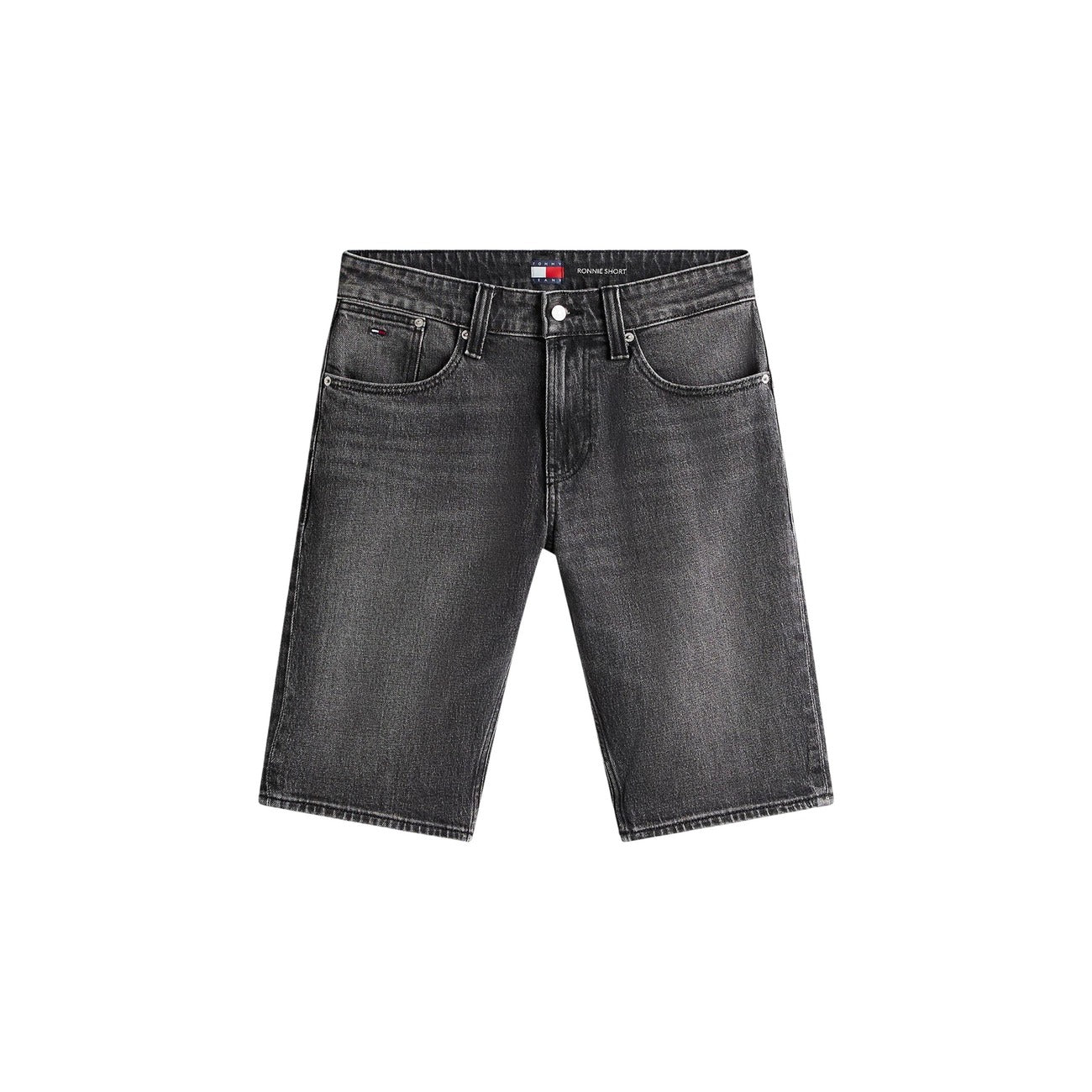 Tommy Hilfiger Jeans Bermuda Uomo Nero In Cotone Organico