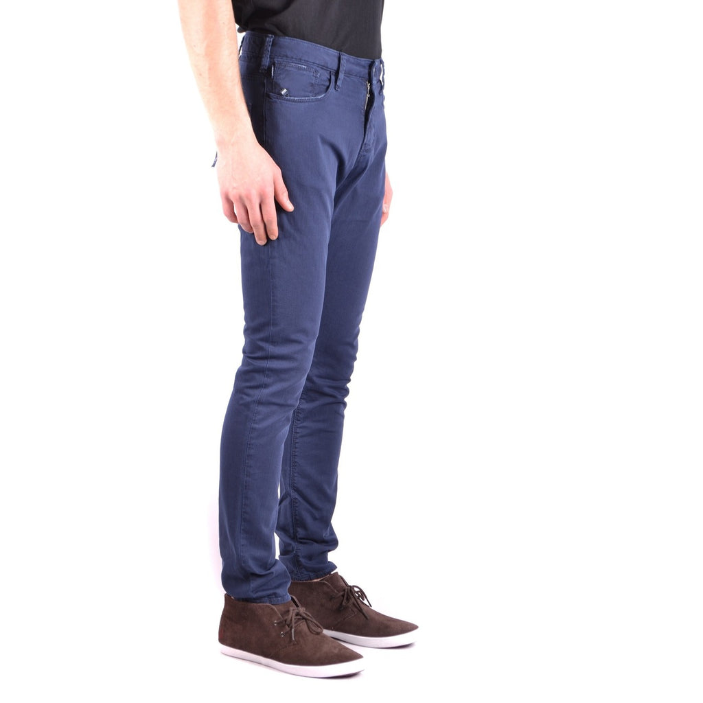 Jeans Uomo Armani Jeans Blu Cotone Elasticizzato Primavera Estate
