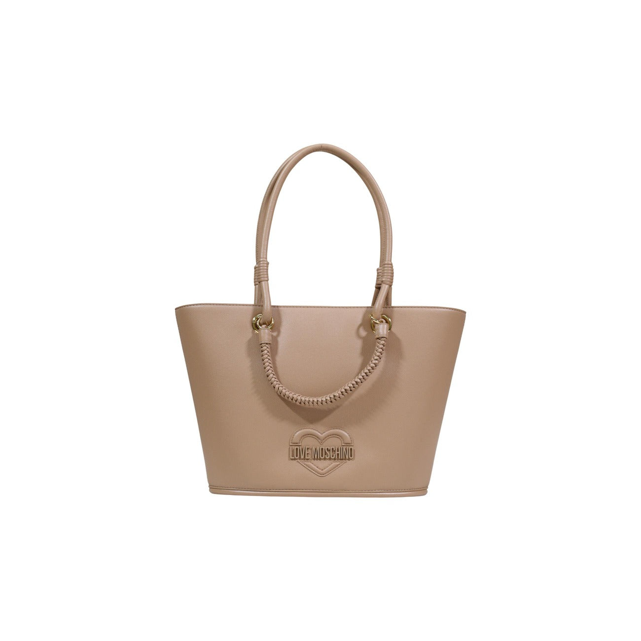Love Moschino Borsa A Mano Donna Beige 40x25x10 Poliuretano