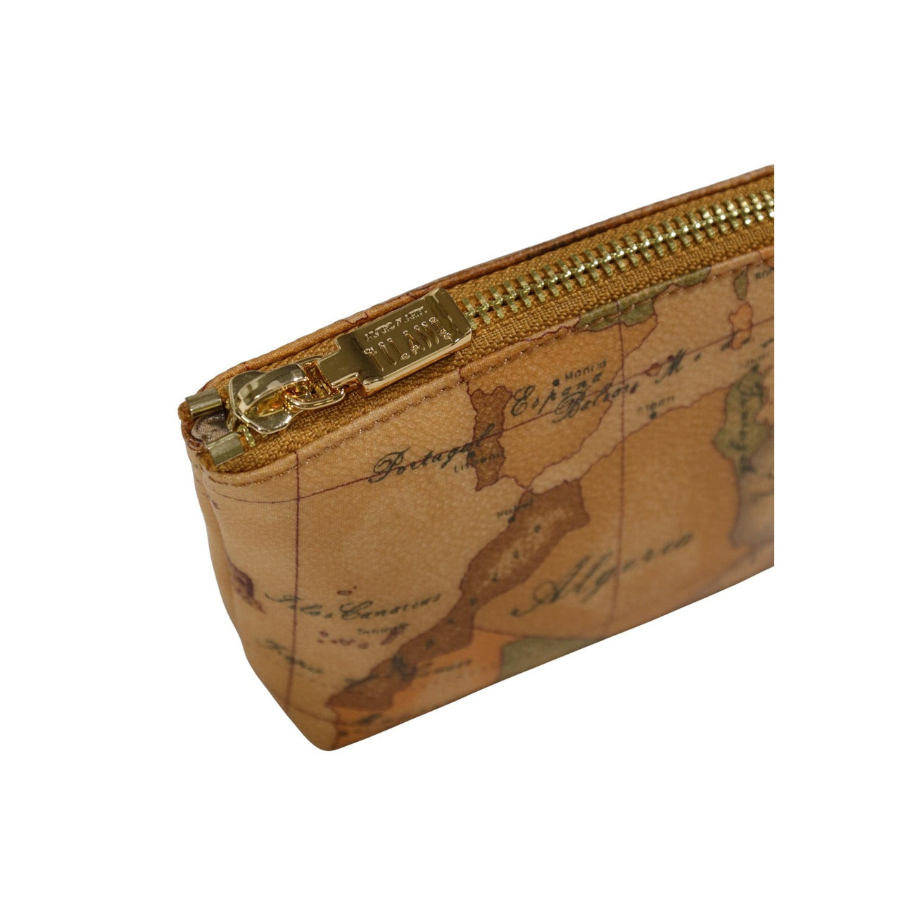 Alviero Martini Prima Classe Borsa Donna Beige Piccola Con Chiusura Zip In Pelle Cotone Poliestere