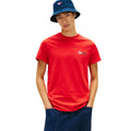 Tommy Hilfiger Jeans T Shirt Uomo Cotone Organico Rosso Manica Corta