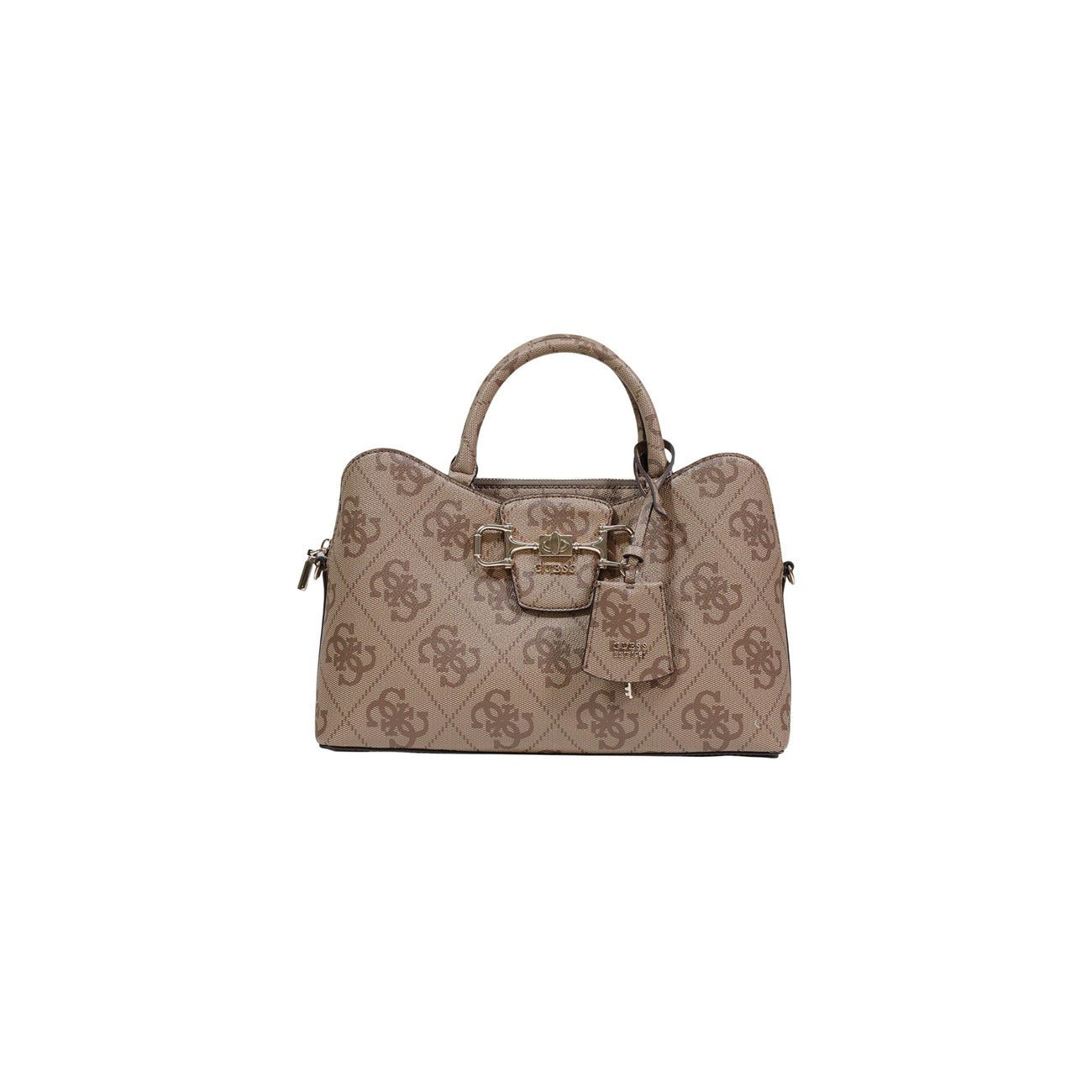 Guess Borsa Donna A Mano Con Tracolla Grigia Stampa 33x20.5x10.5