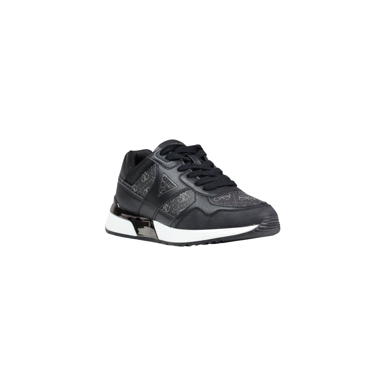 Guess Sneakers Donna Grigie In Pelle E Tessuto Con Lacci Primavera Estate