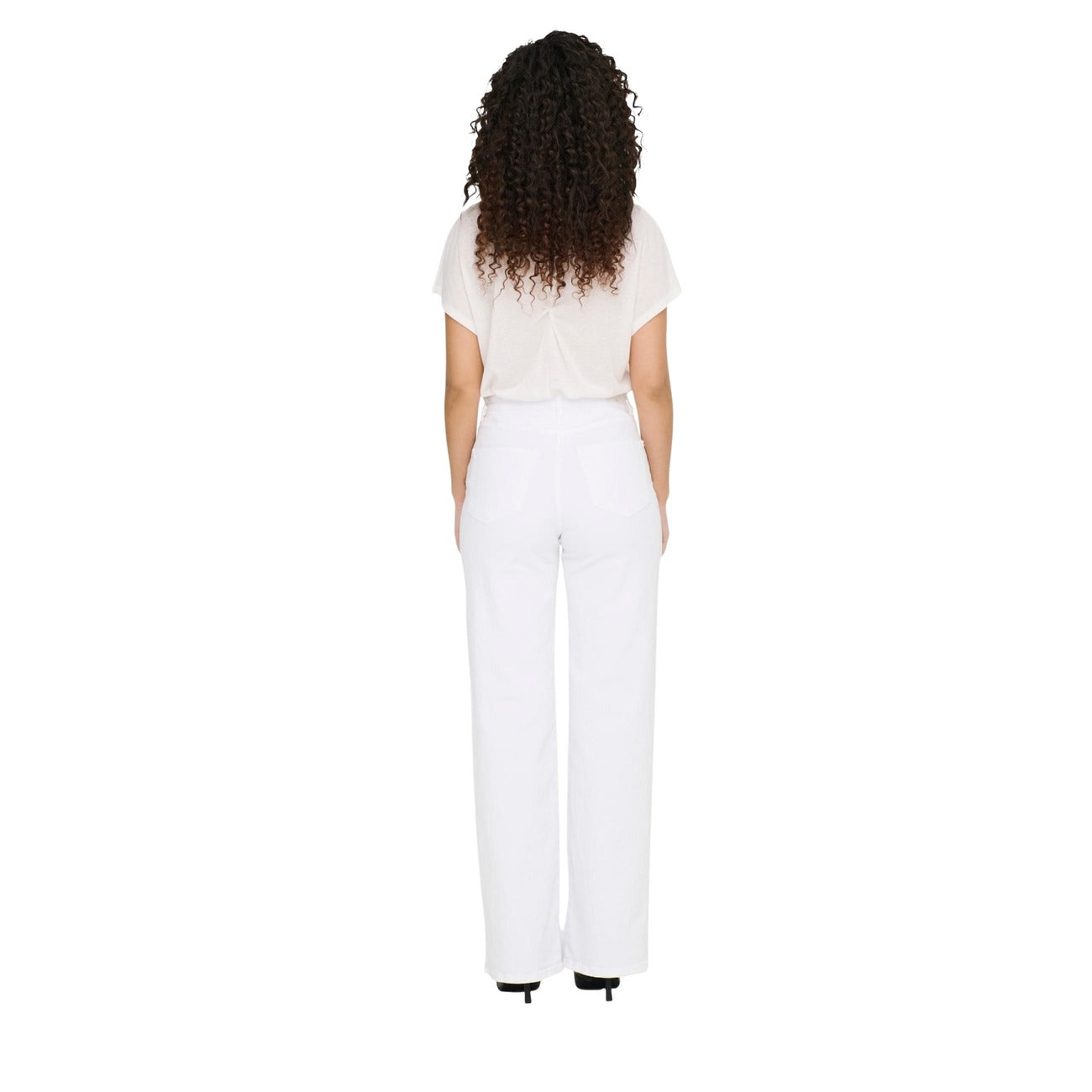 Only Jeans Donna Skinny Bianco Primavera Estate Cotone Stretch