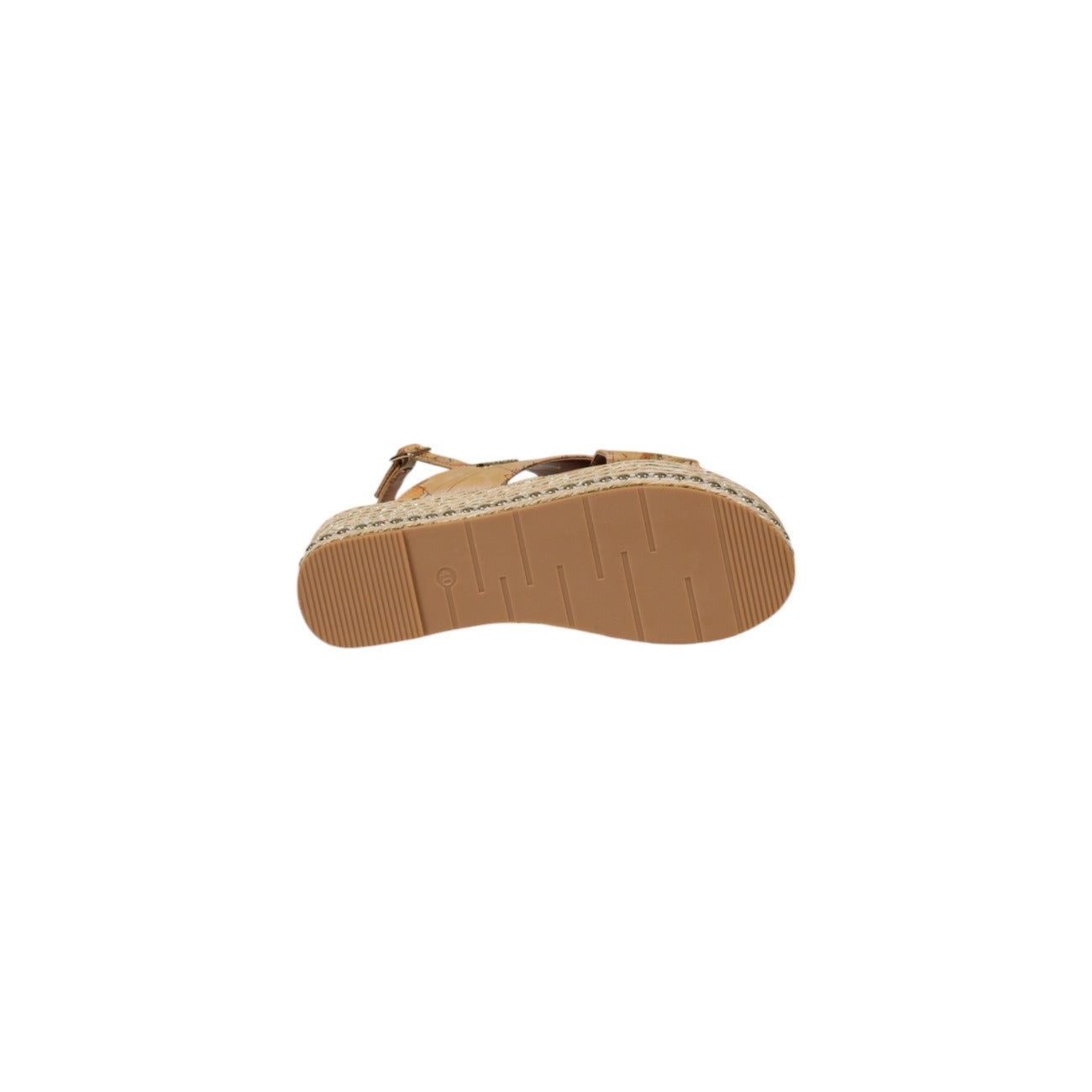 Alviero Martini Prima Classe Zeppe Donna Beige Con Fibbia Primavera