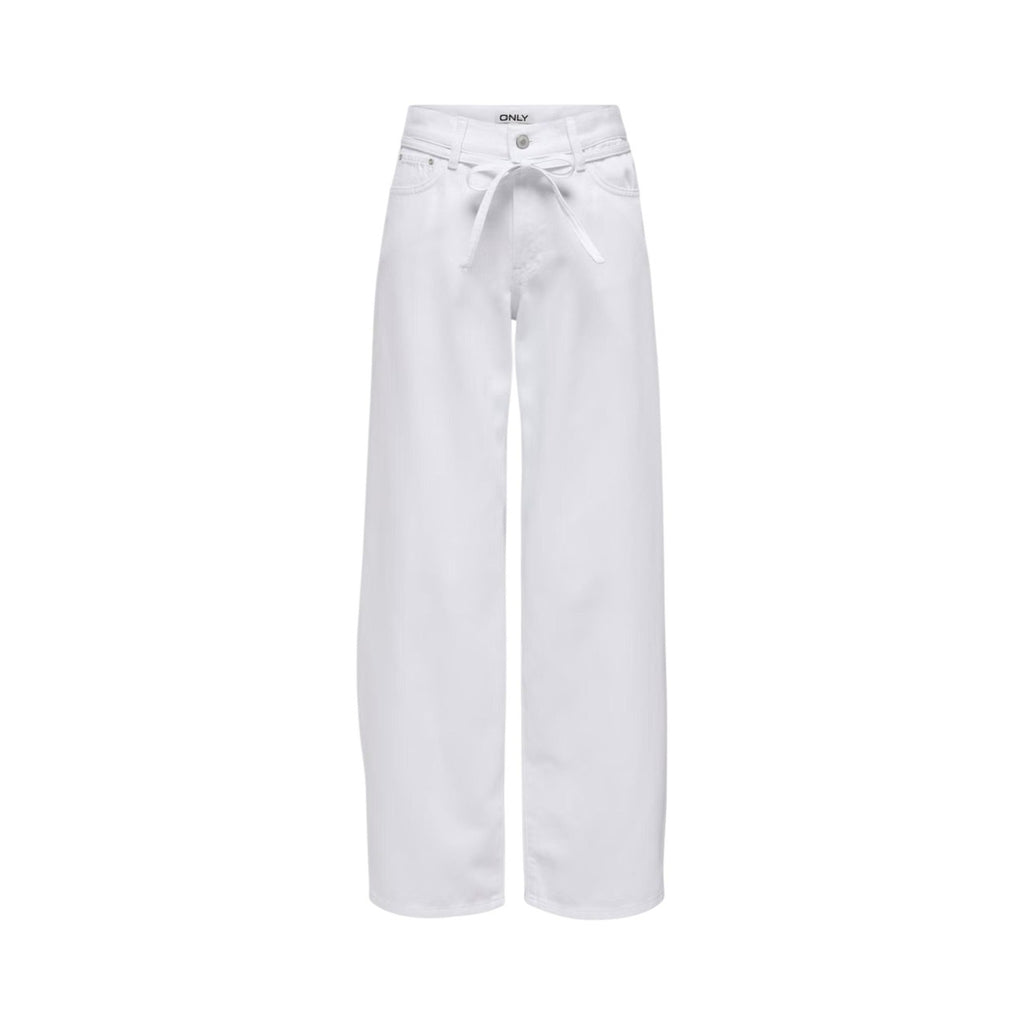 Only Jeans Donna Gianna Straight Bianco 100 Cotone Primavera Estate