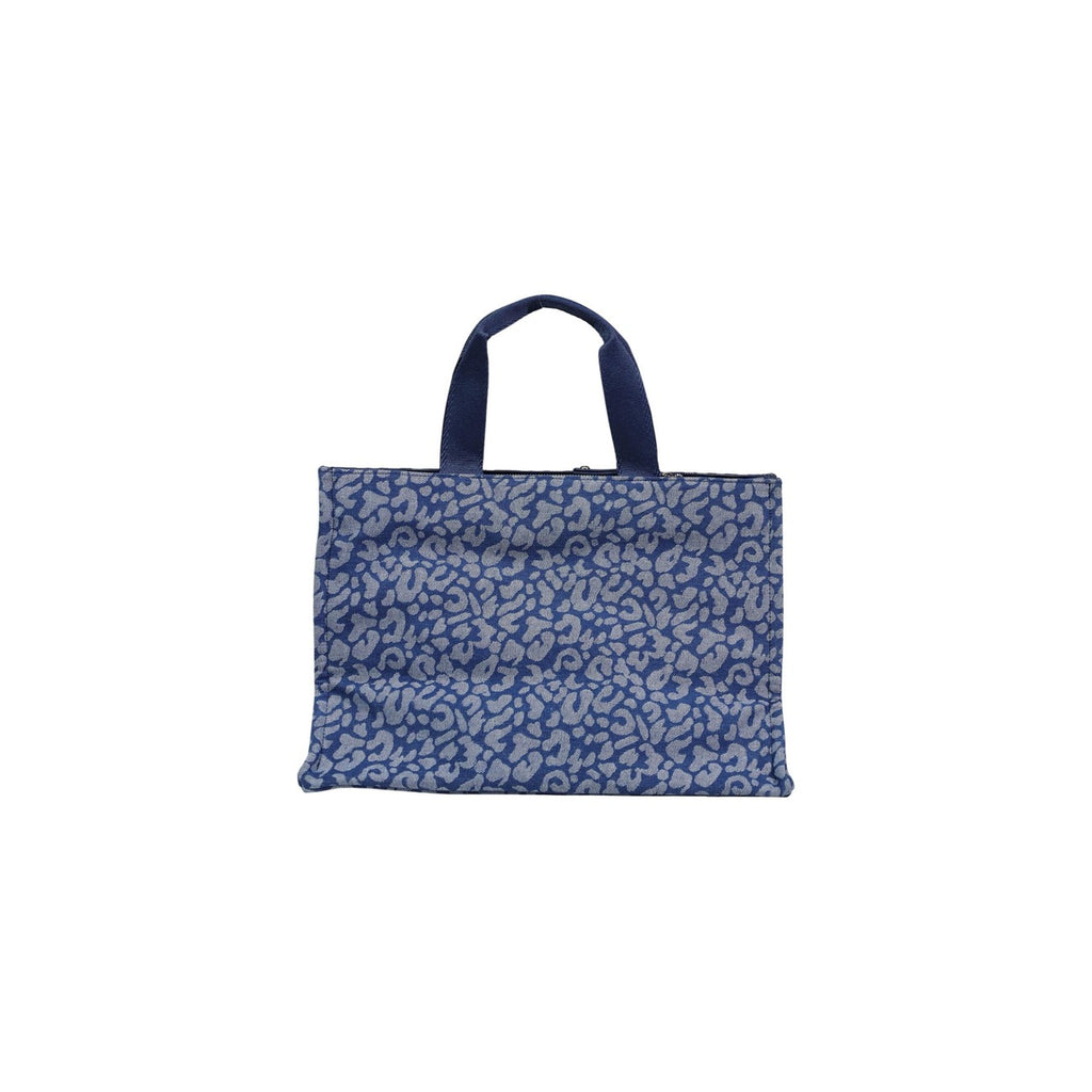 Liu Jo Borsa A Mano Donna Blu Leopardo 32x16x16 Cm Primavera Estate